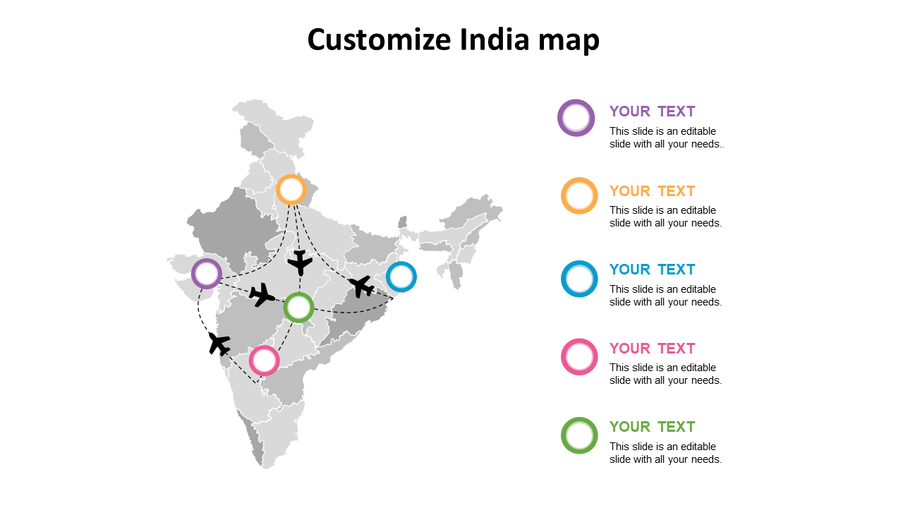 customize india map